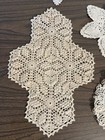 Lot Of Beautiful Antique Lace 8    To 17    Doilies 6 Pieces Victorian Table Decor
