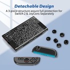 Nintendo Switch 2 Protective Case -clear Hard Shell With Grip Cover   Film Guard