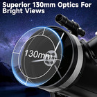 130mm Professional Astronomical Telescope  High Powered 650mm Focal Length Teles