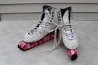 Riedell Size 5 M Ice Skates White Womens Girls Sapphire Blades Usa