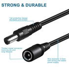 Dc Power Extension Cable 5 5mm X 2 1mm 12v Cord 6ft 6ft  Black
