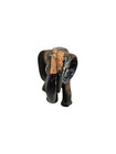 Cast Iron Antique Blue Elephant Coin Bank 7 5 In Long