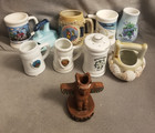Vtg Collectors Souvenir  70 s  80s Mini Toothpick Mug States Tourist Lot Of 10