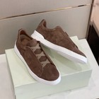 Ermenegildozegna Men s Sneakers With Suede Elastic Strap