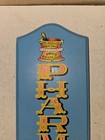 Vintage 60s 70s Wood Pharmacist Sign pharmacy chemist log Cabin Extract medicine
