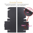 4x4x2 Inches Small Shipping Boxes Set Of 100 - Black Mailer Corrugated Cardbo   