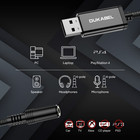 Usb Headphone Adapter  External Sound Card With Trrs 4 Pole Jack  Mic-supported 