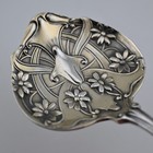 Rare Sterling Silver Gorham Bon Bon   Nut Spoon Art Nouveau Floral H76 No Mono