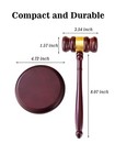 Perfect Desk Accessory  Wooden Gavel And Sound Block Set For Lawyers  Judges    