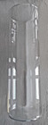 New  Minimalistic Tubular Clear 8  Tall Vase 3  Dia 