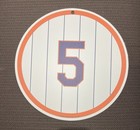 Ny Mets David Wright Retired Number Sign  5 Hall Of Fame Hof Mlb Baseball