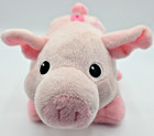 Dan Dee Plush Pink Piggy Bank 11  X 7  Stuffed Pig With Stopper Coin Bank Cute