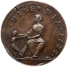 1722 M 4 1-bb 1 R-5 Pcgs Xf 45 Wood s Hibernia Halfpenny Colonial Coin