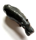 Retro Hard Rubber Hippo Figurine 4 5 