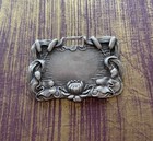 Antique Unger Bros  Sterling Silver Repousse Mermaid On Seahorse Pendant 