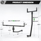 800lbs 2 In 1 Design Adjustable Truck Bed Extender Hitch Mount For Pickup trucks