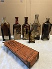 Lot Of 6 Antique Medicine Bottles And One Box Pre Owned 