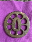 Echizen Jyuuki-nai Tsuba Inscribed Sword Guard Large   Small Used Iron bronze