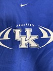 Nike Kentucky Wildcats Ncaa Football Men   s Large Shirt Logo Blue