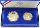 1986-s  1 Statue Of Liberty Silver Commemorative Proof 2-coin Set - W  Ogp  Coa