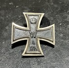 Authentic  German Ww1 Iron Cross First Class Metal With Push-pin Maker Marked 