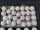 26 Vintage Wiffle Golf Plastic Practice Balls Lot Plus 5 Hollow Plastic Balls