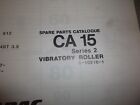 Dynapac Ca-15 Series 2 Vibratory Roller Parts Book Manual Catalog S-10216-1