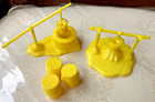 Vintage Marx  Western Town Fort Apache  Yellow Stockade  Accessories