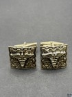 Vintage Sterling Silver Caduceus Cuff Links 15 Grams G7