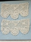 Antique Irish Crochet Lace Cuffs Salvage 
