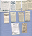 11 Different Mixed English Cigarette Collector Cards Vintage Tobacco Lot