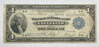 1918  1 Large Size Federal Reserve Cleveland Fine  To Vf