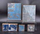 Vtg Printing Letterpress  5  Printer Blocks Horror Movies  willard   rue Morgue 