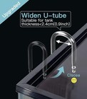 Aquarium Glass Co2 Diffuser Atomizer With U Premium Version  and With U Tube 