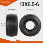 Set Of 2 13x6 50-6 Lawn Mower Tires 4ply 13x6 50x6 Garden Tractor Tubeless Tyres