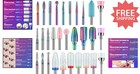 Durable 30pc Nail Drill Bits Set - Professional Quality For Home   Salon Care