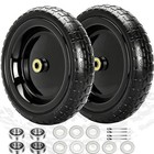 13  Flat Free Wheels Replacement For Gor Garden Cart Tires  4 00-6 2 Black