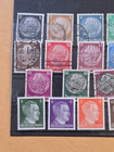 Wwii Ww2 Nazi German Nsdap Third Reich Adolf Hitler   Hindenburg Stamp Sets