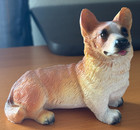 Cardigan Welsh Corgi Sitting Dog Resin Figurine