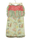 Ruffled Diaper Stacker W Pockets Pastel Green Nursery Storage Hanging Holder New