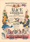1951 Alice In Wonderland Walt Disney    vintage Magazine Print Advertisement   
