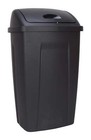 13 Gallon Trash Can  Plastic Swing Top Kitchen Garbage Trash Can  Black