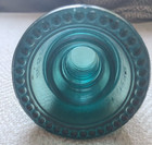 Vintage Blue Green Glass Insulator Power Line Electrical Antique Hemingray- 21