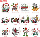 Christmas Iron On Transfers  Heat Transfer Vinyl Sticker For Shirts Clothing Dtf