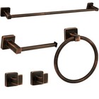 5 Piece Antique Bathroom Hardware Accessories Set 24 Inch Oil Rubbed Bronze