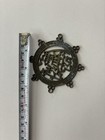 1912 Antique Islamic Showpiece Brass Old Rare Collectible