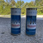 Hamms Beer Flat Top Beer Can Half Quart King Size One Silver  One Gold Band