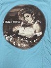 Vintage Madonna The Virgin Tour 1985 Shirt Sz M Medium Teal Single Stitch 80s