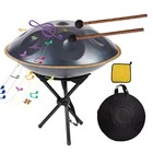 Handpan Drum Instrument 22 Inches D Minor 10notes Steel Hand Drum For Perfomance