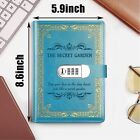 The Secret Garden Gift Vintage A5 Locking Leather Journal Notebook Refillable   